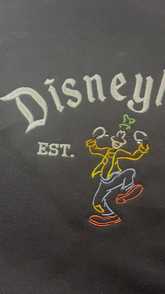 Goofy Disneyland Embroidered Sweater